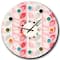 Designart 'Botanical Retro Design I Mid-Century Modern Wall Clock